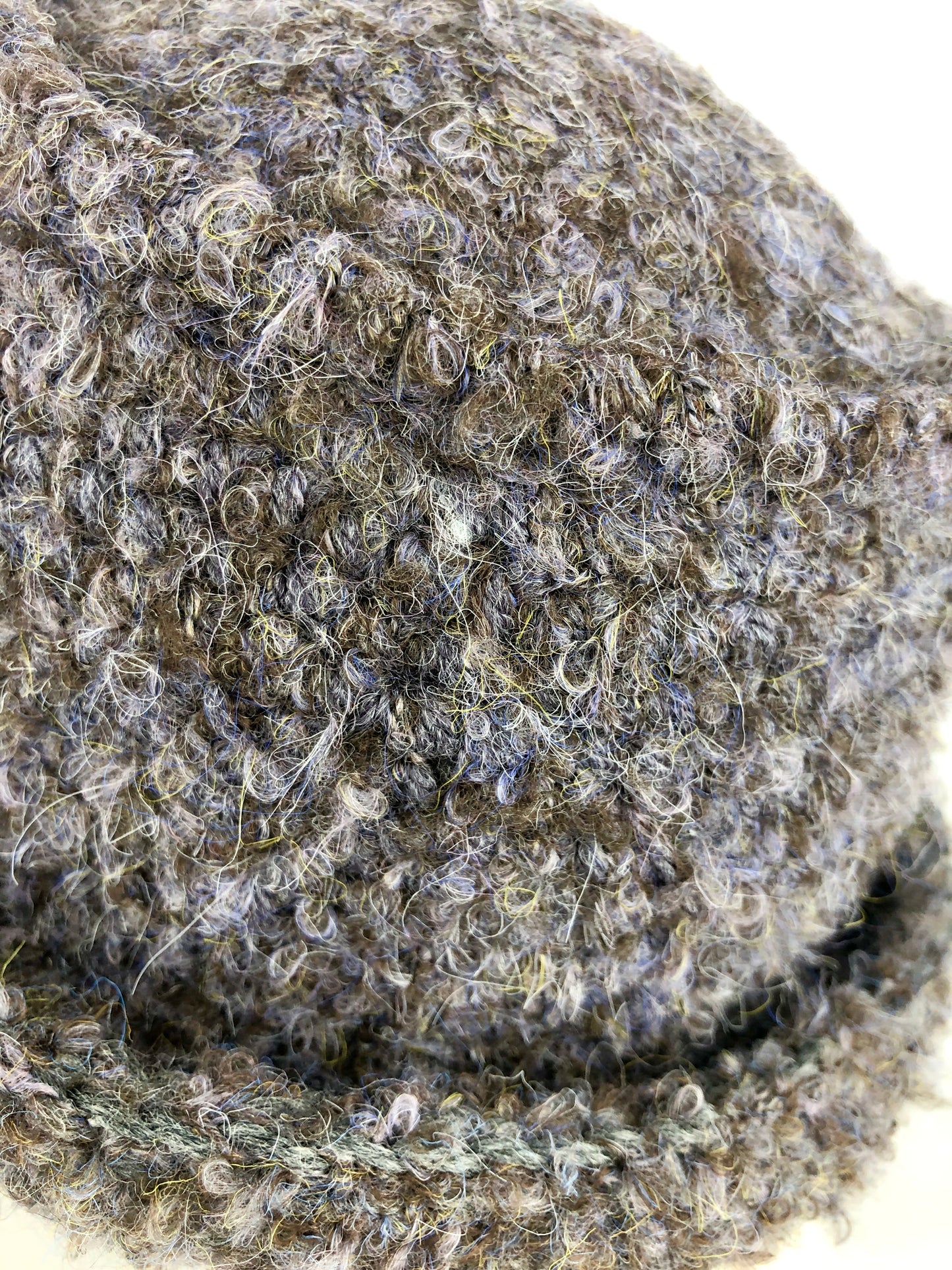Brown wool bucket hat