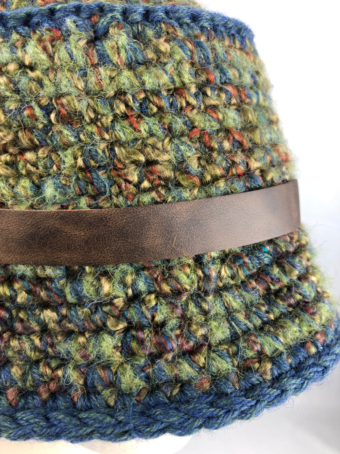 Olive green fisher bucket hat