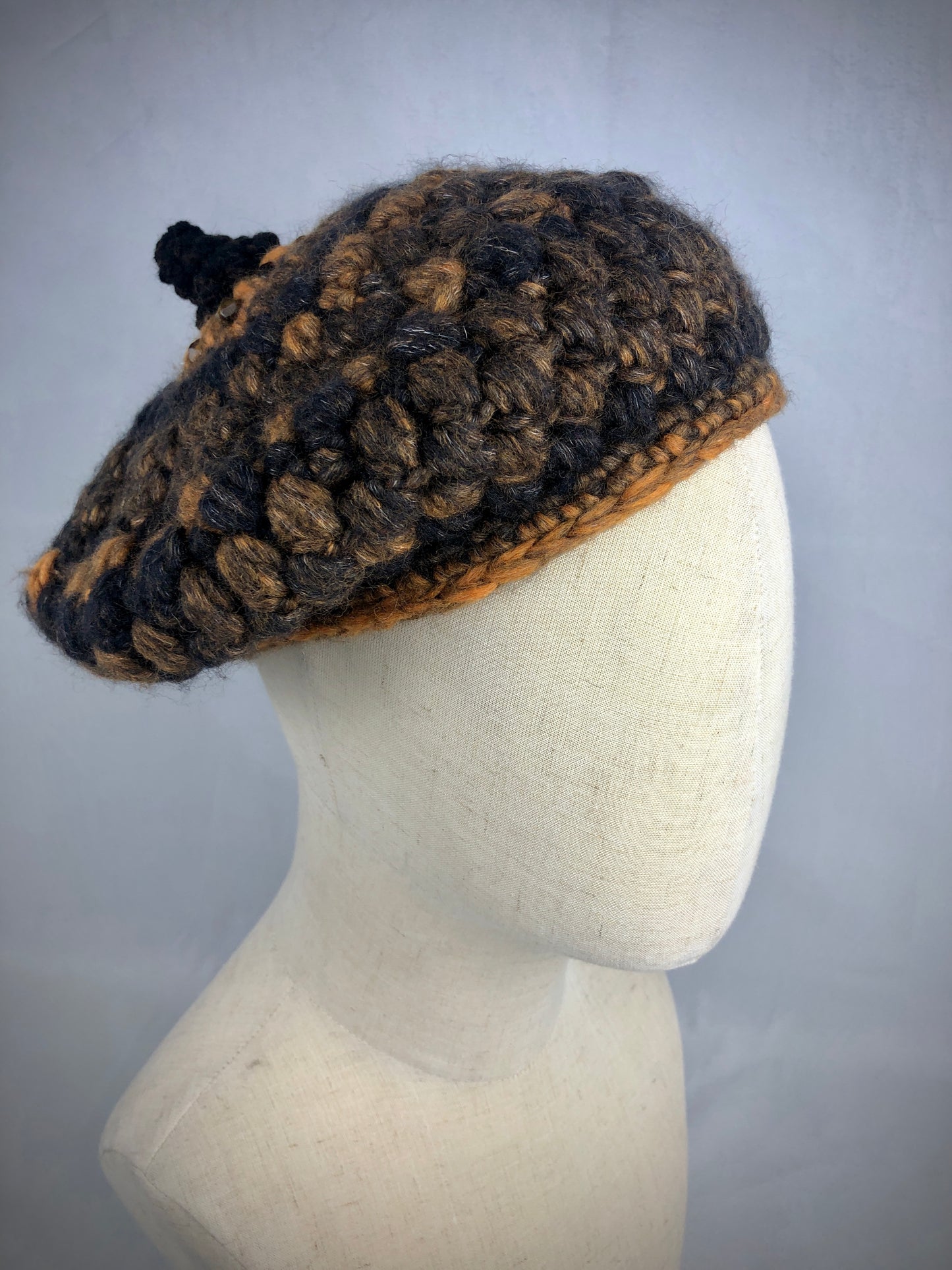 Acorn cap beret