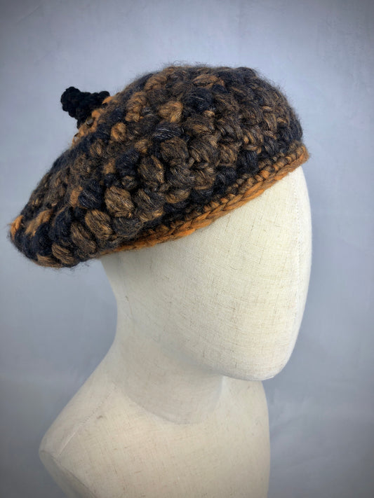 Acorn cap beret
