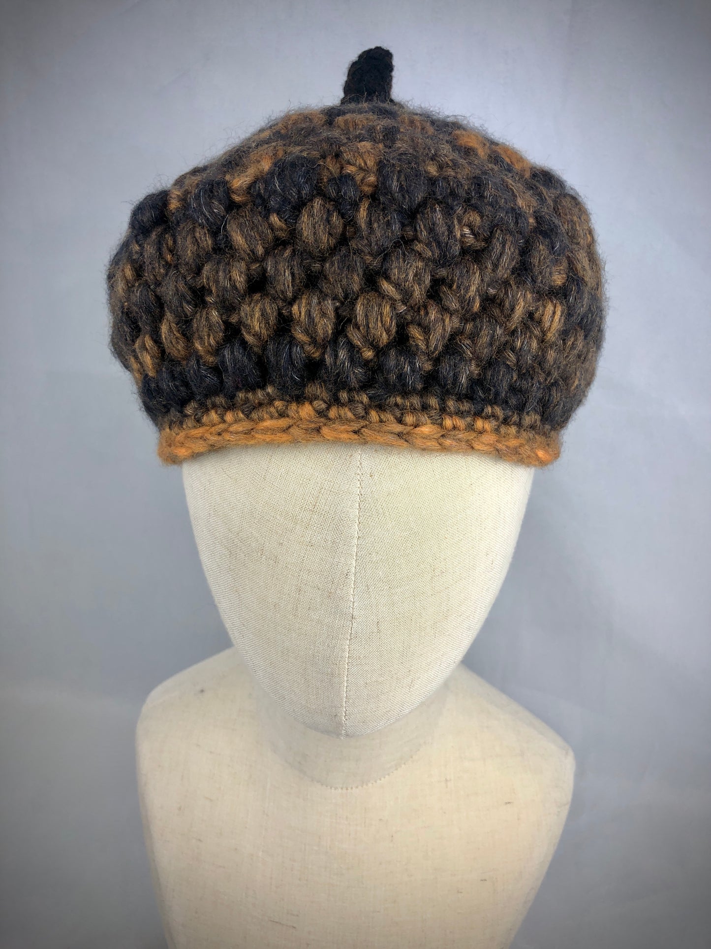 Acorn cap beret