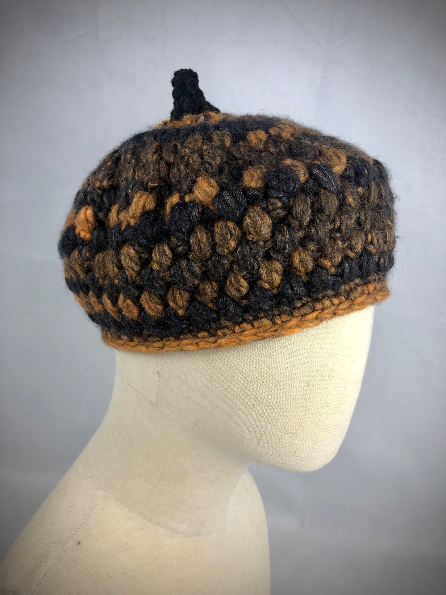 Acorn cap beret
