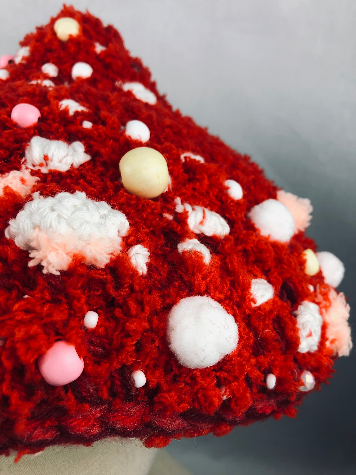 Red mushroom hat. Festival hat