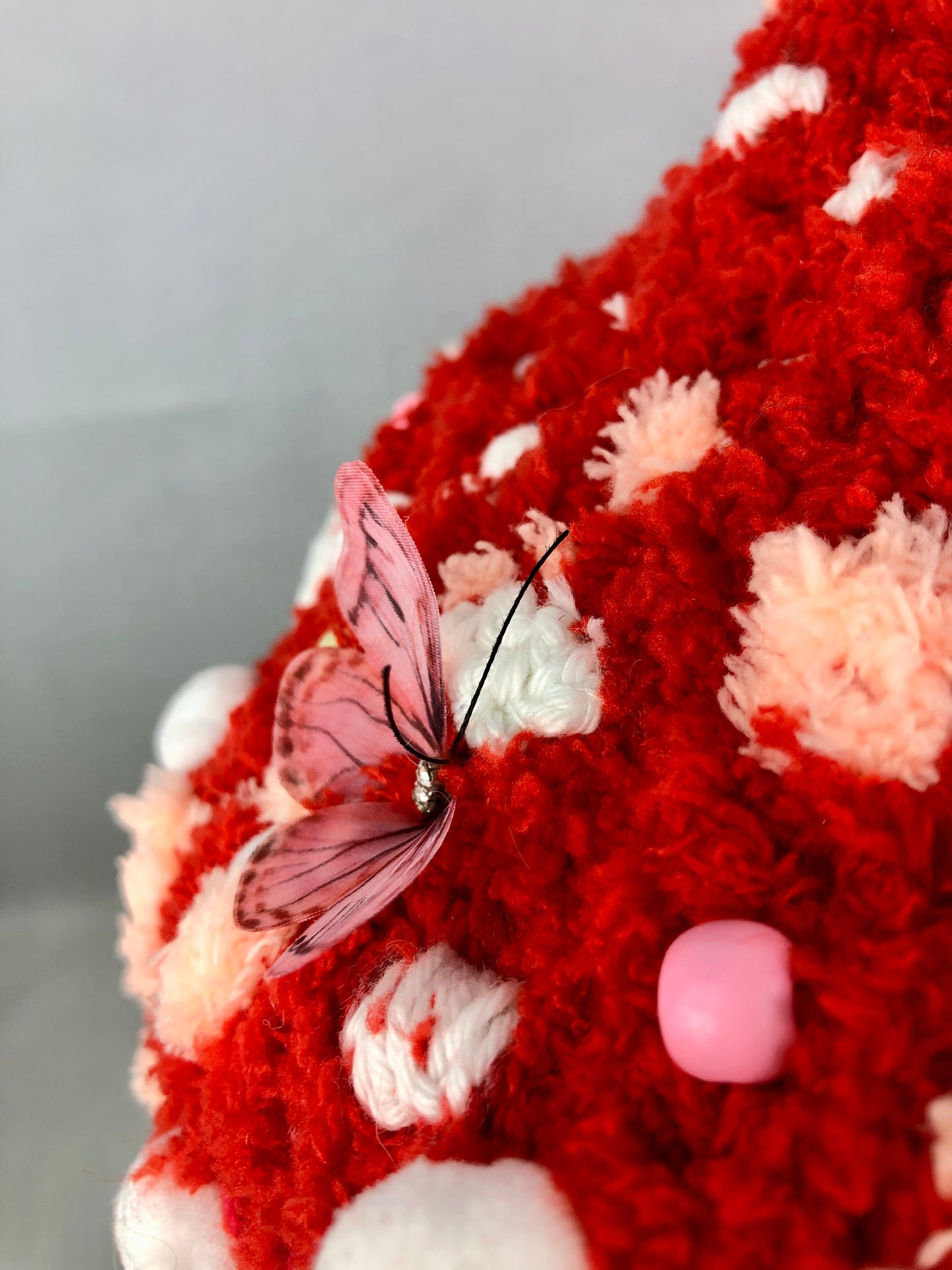 Red mushroom hat. Festival hat