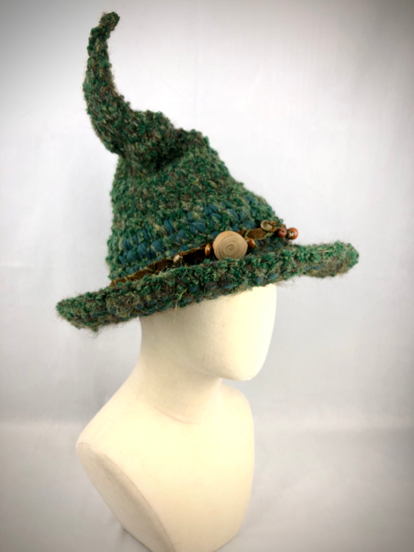 Green moss wizard hat. Cosplay/Festival/Halloween