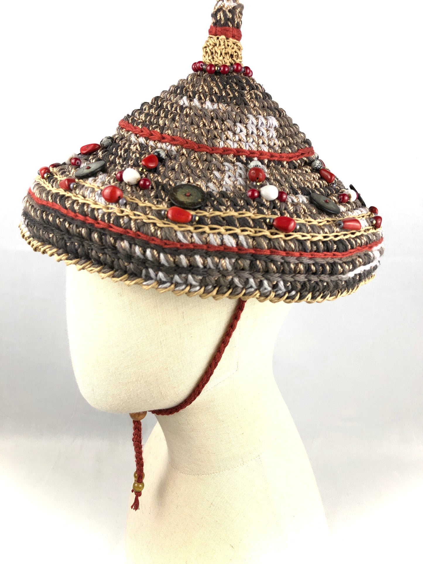 Brown red sunhat