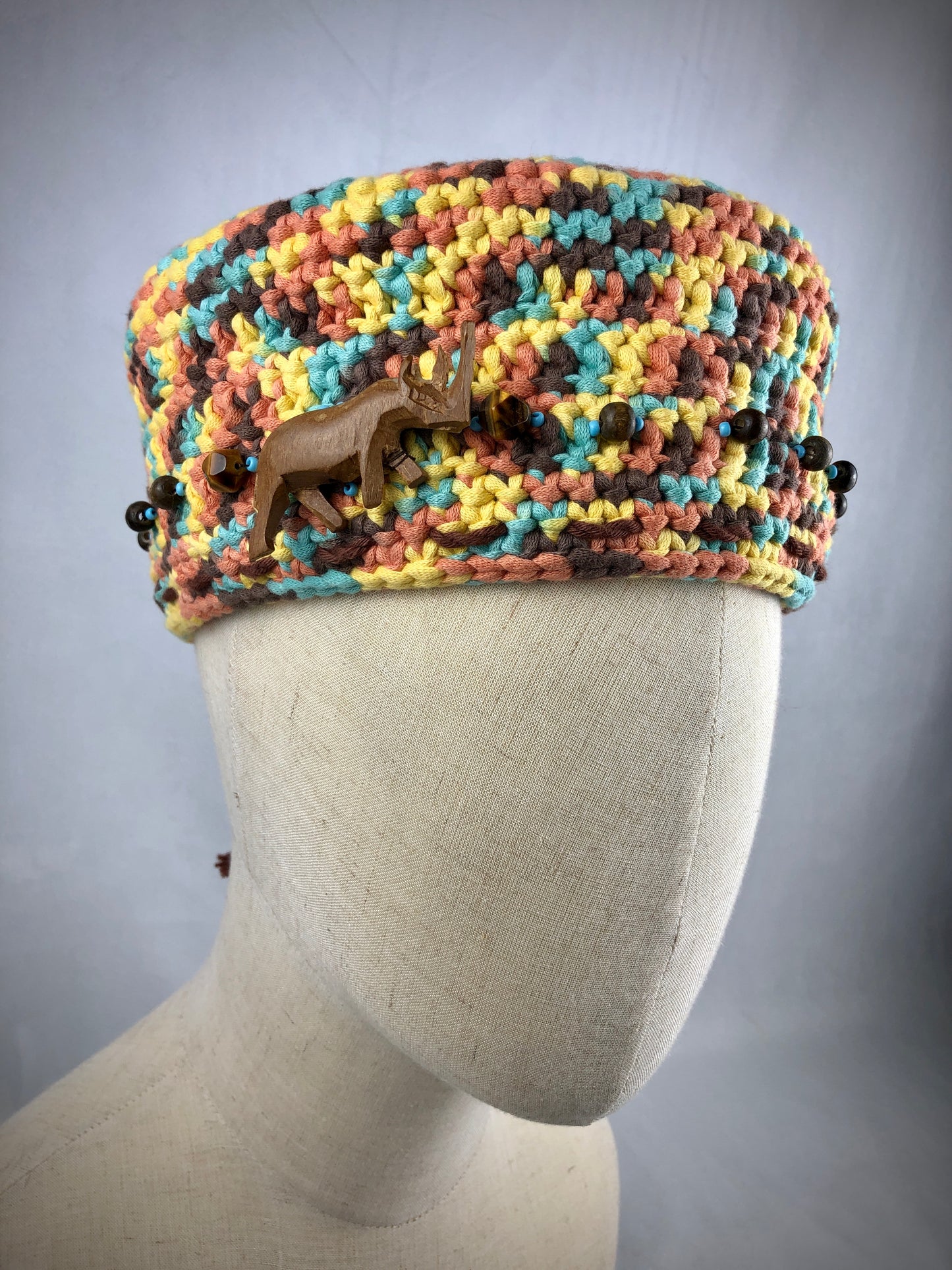 Colourful kufi hat