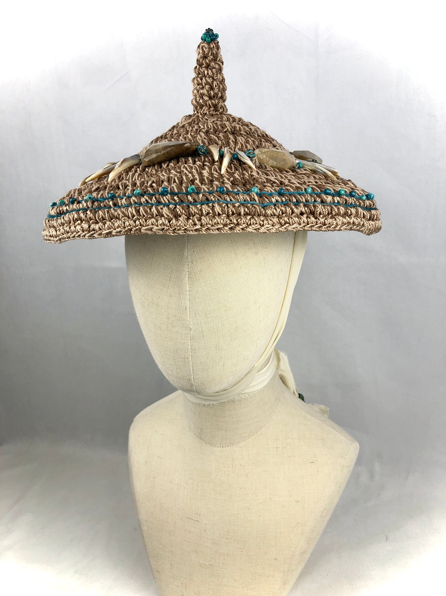 Cartwheel-conical umbrella sun hat