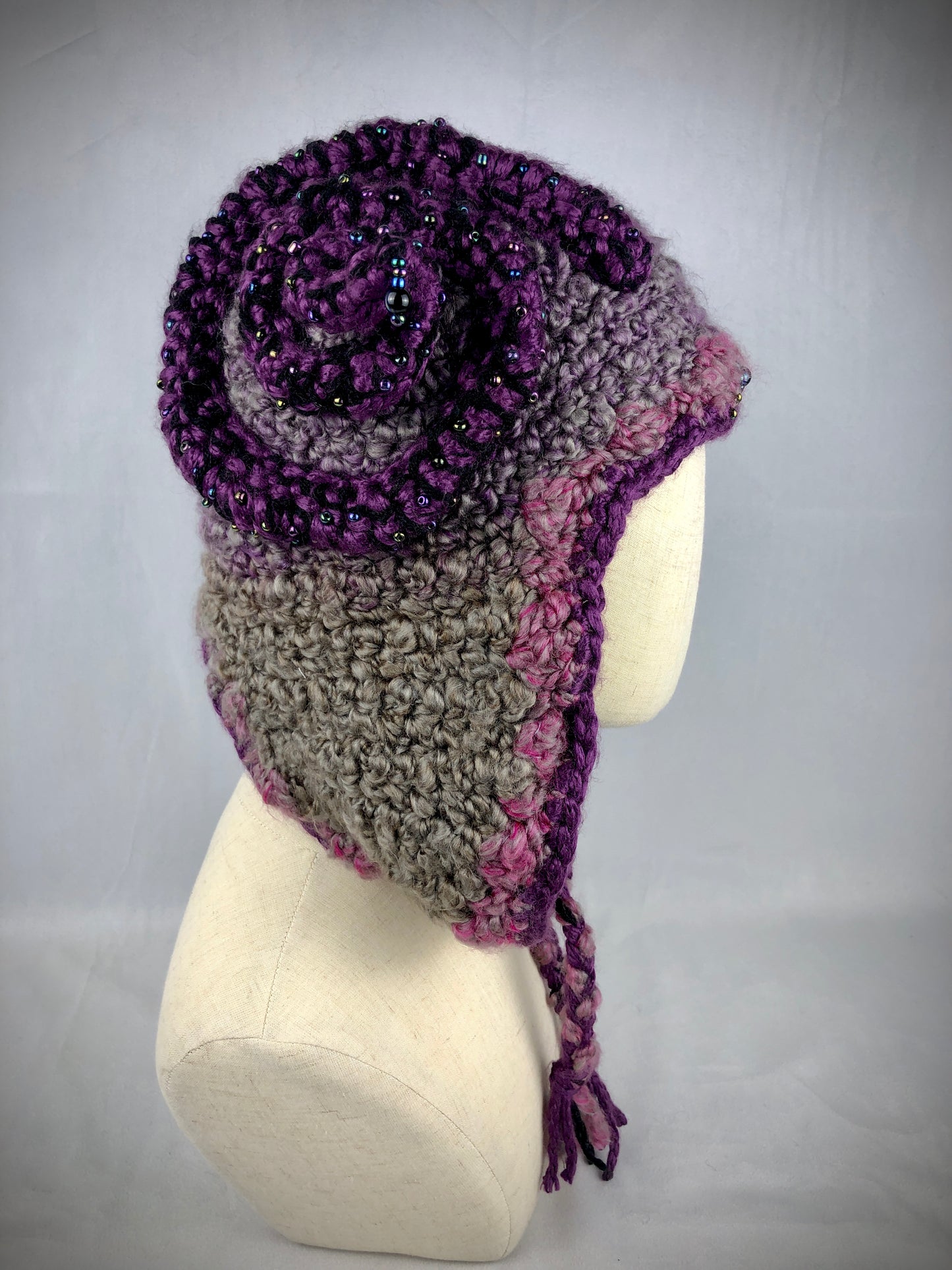 Purple magic ram hat