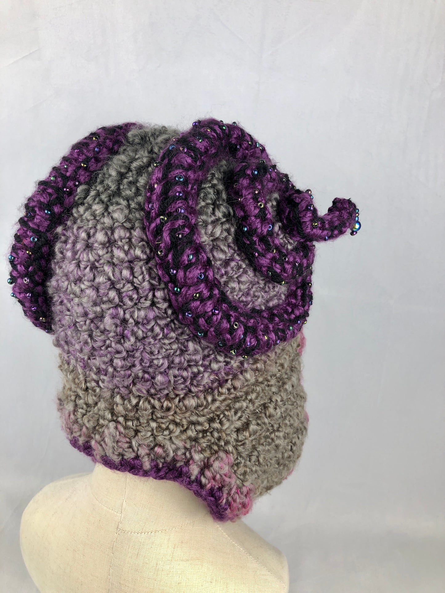 Purple magic ram hat