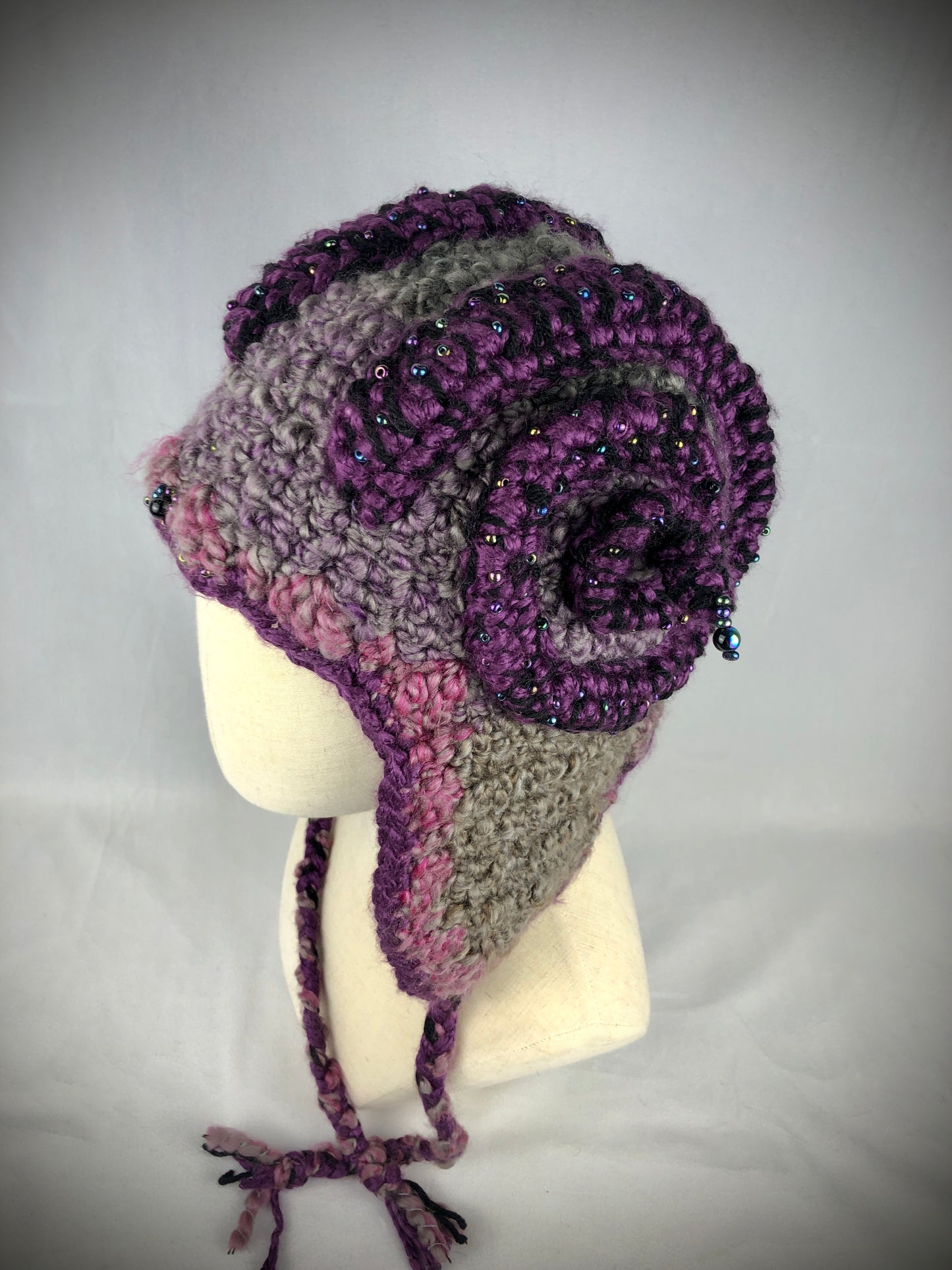 Purple magic ram hat