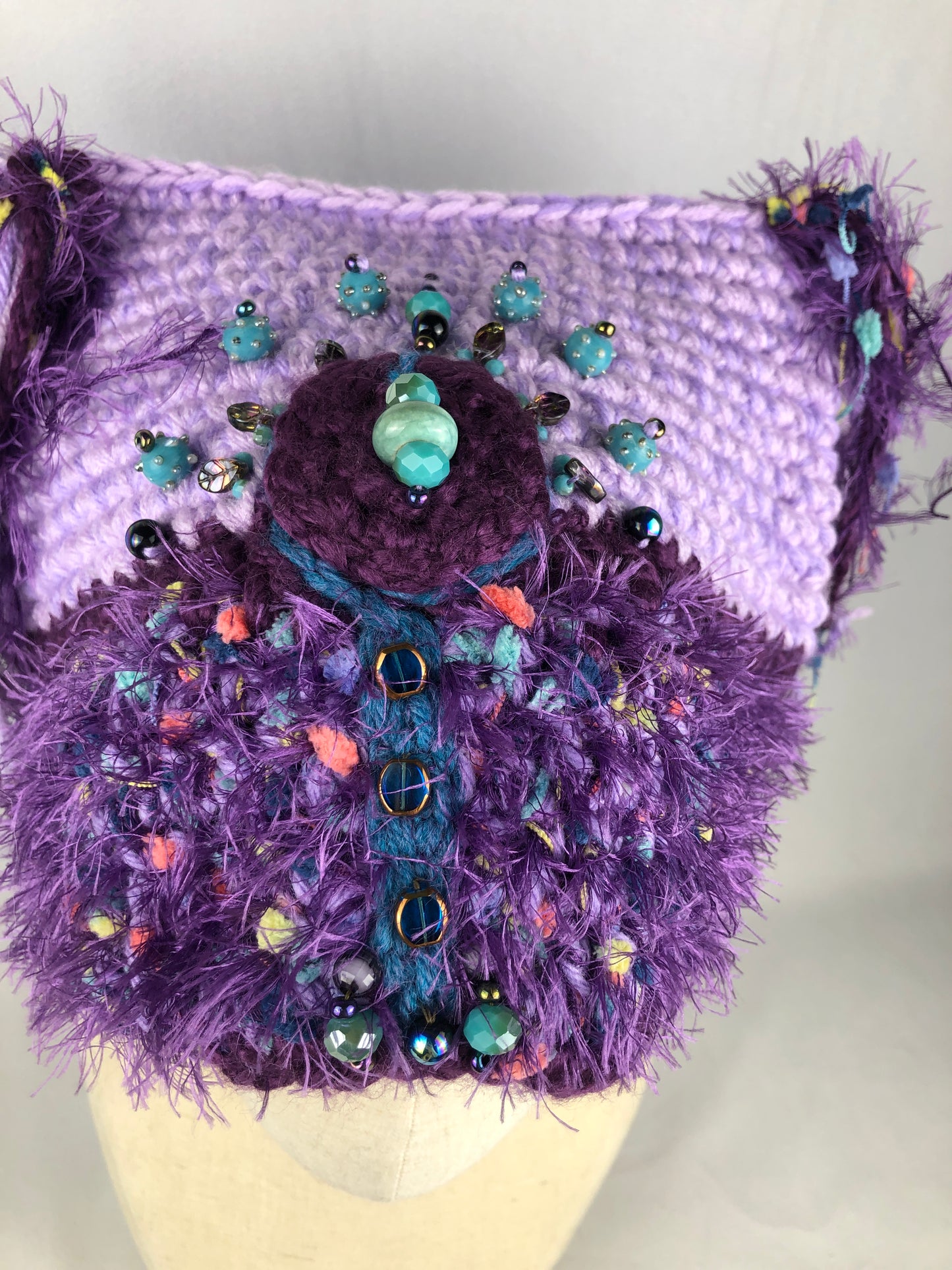 XL purple square hat