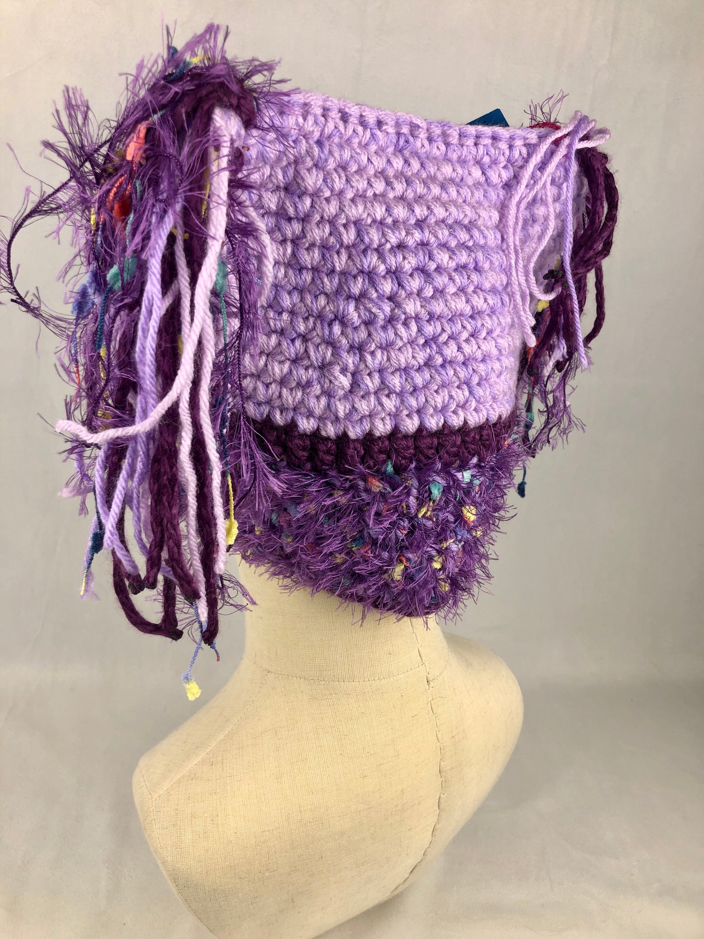 XL purple square hat