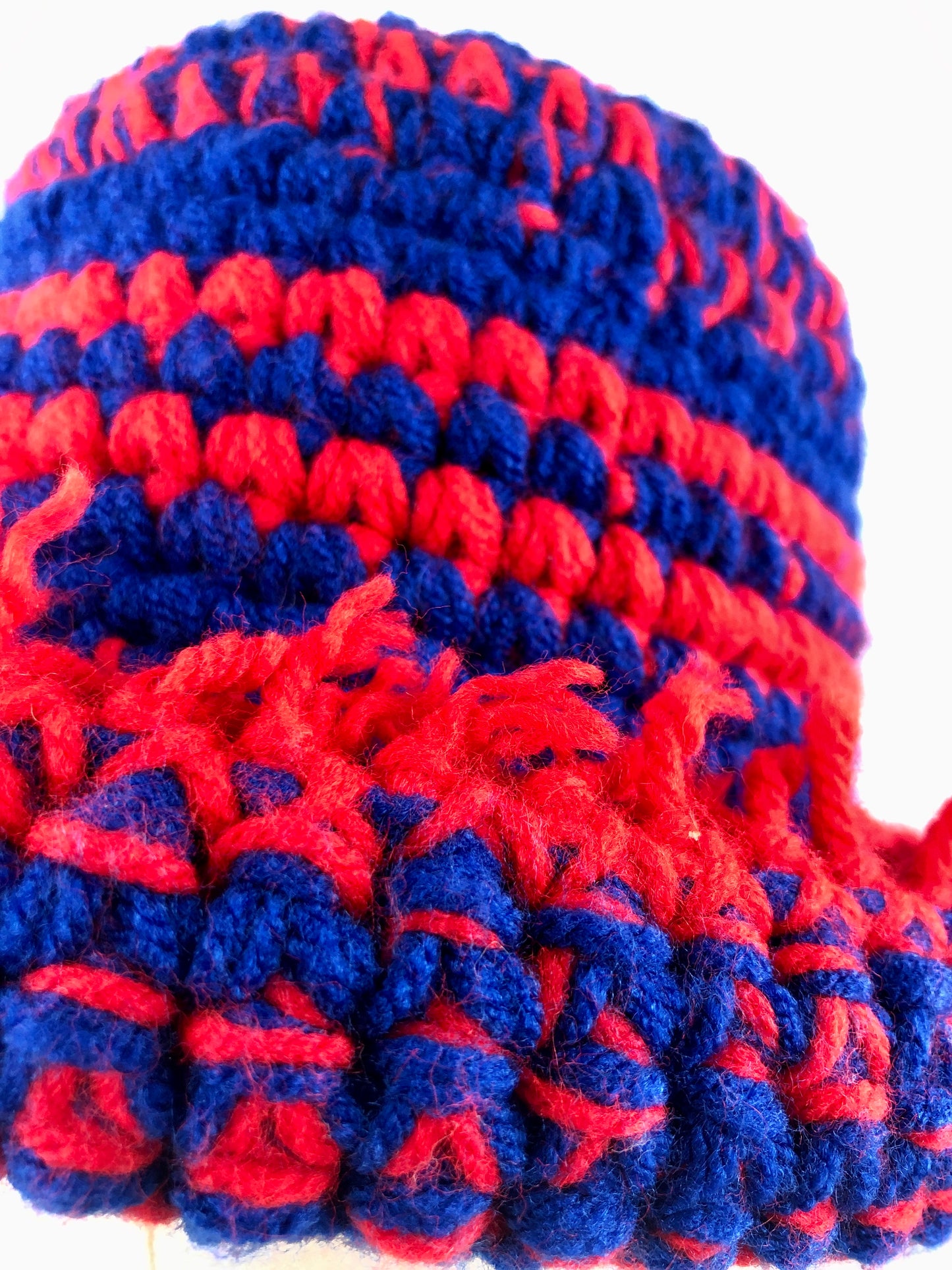 Royal blue neon red hat