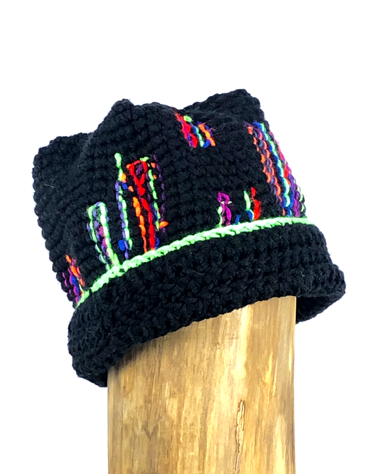 Neon on Black Toque