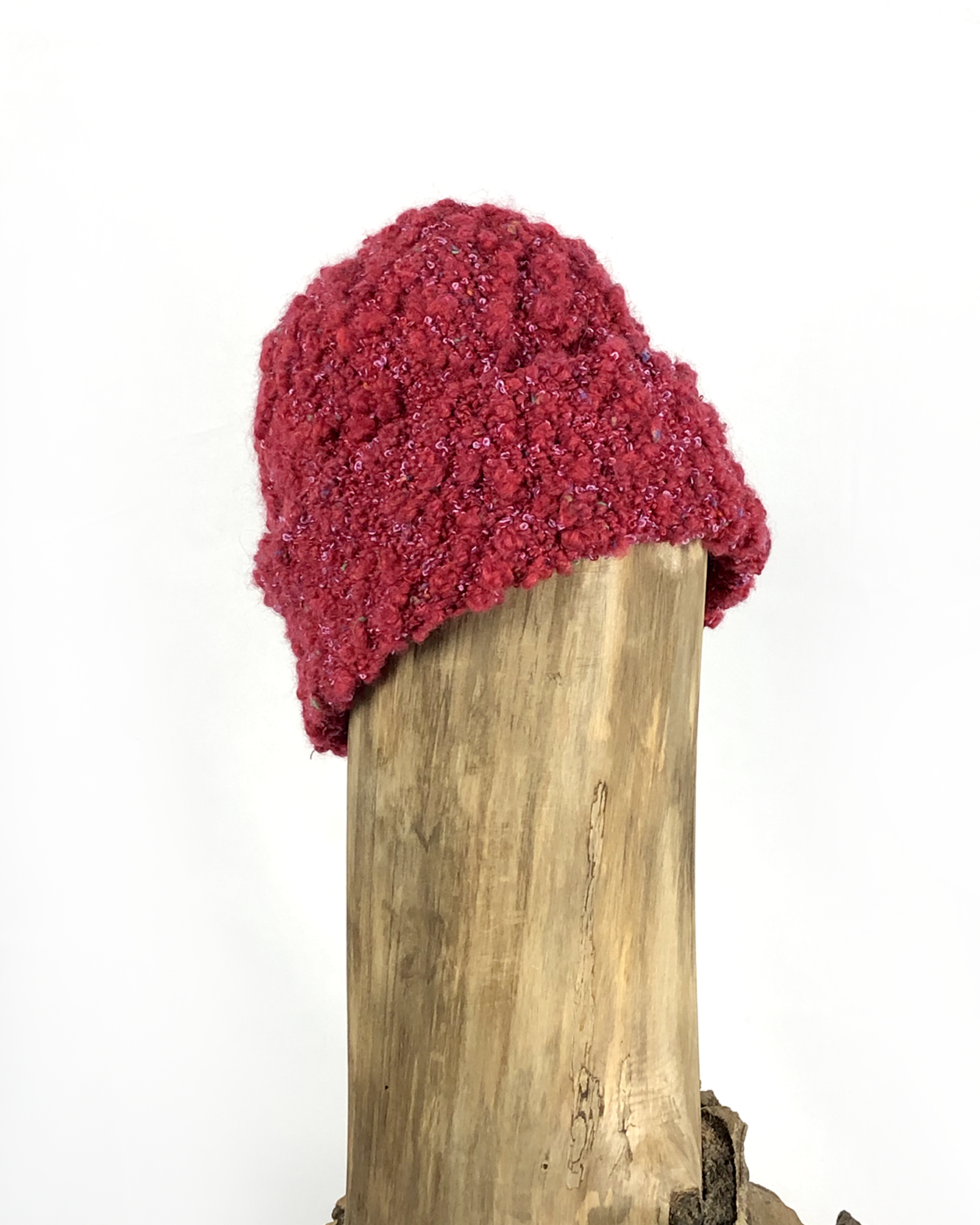 Red Boucle Toque