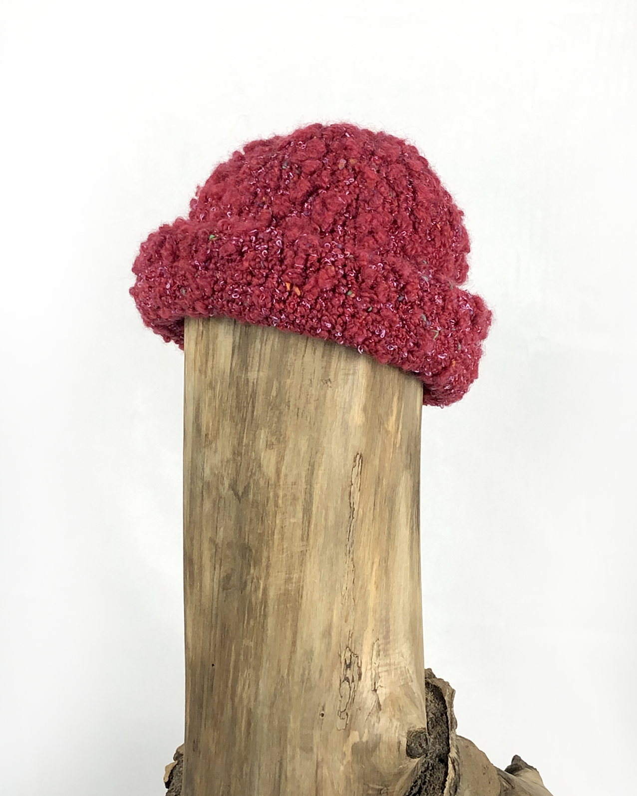 Red Boucle Toque